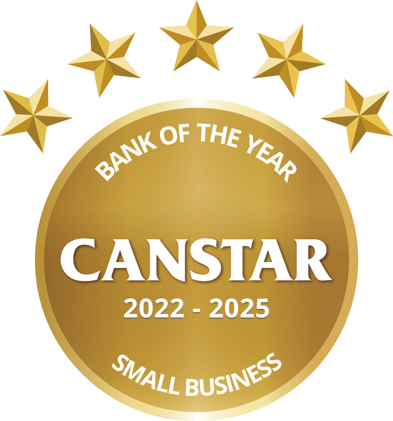 Canstar 2022-25 Bank of the Year, Small Business Award logo