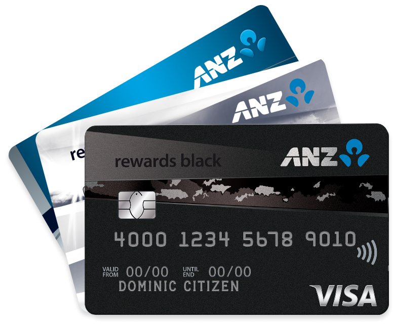 Credit cards fanned rewards black